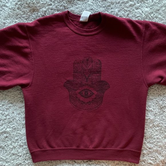 Hand of Hamsa Sweatshirt. Medium. - Picture 2 of 7